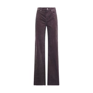7FOR Brown Cotton Casual Women's Pants
